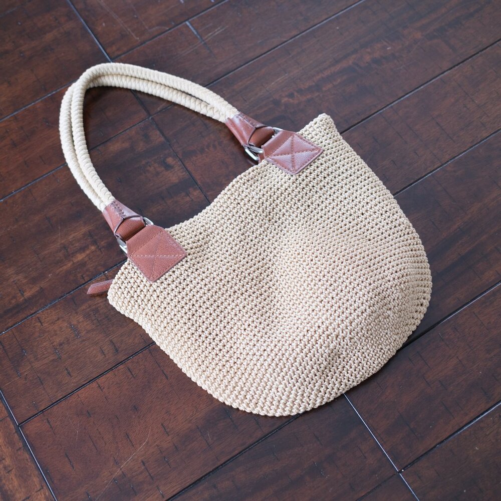 Vintage The Sak woven basket purse